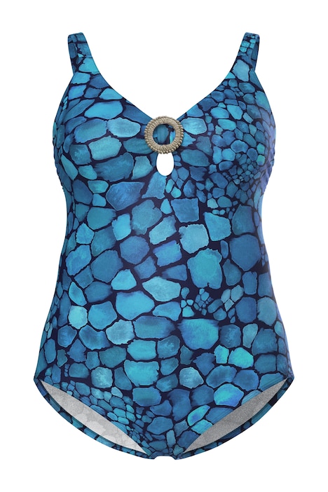 Plavky, vodní vzor, měkké košíčky, ozdobný kroužek, recyklovaný