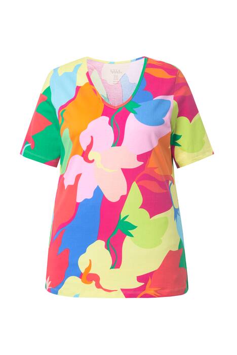 Tričko, A střih, kulatý výstřih, krátké rukávy