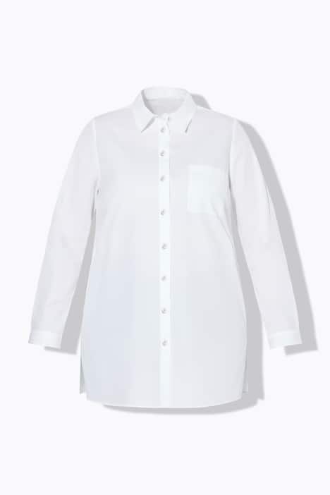 Hemdbluse, Boxy Shape, Zierperlen-Knöpfe