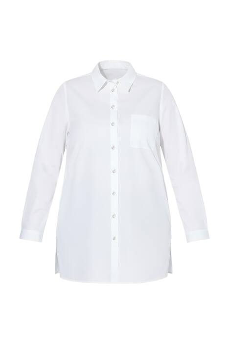 Košilová halenka, Boxy střih, ozdobné perlové knoflíky