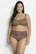 Bikini, Streifenmix, drapiert, Softcups, recycelt