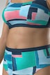Bikini, grafischer Druck, Softcups, Träger verstellbar
