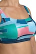 Bikini, grafischer Druck, Softcups, Träger verstellbar