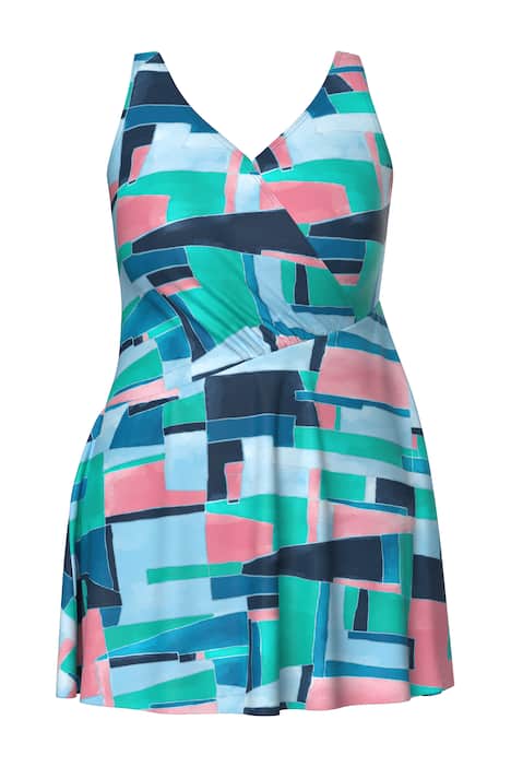 Plavky, grafický potisk, měkké košíčky, zavinovací vzhled