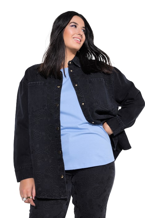 Džínová košile, oversize, kolekce Denim, plošná výšivka