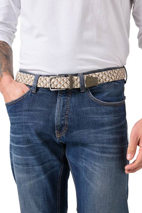 Pletený pásek JP1880, kovová spona, do 170 cm