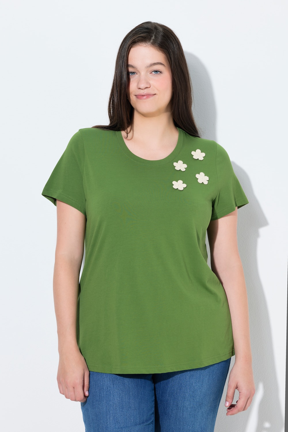 Große Größen T-Shirt, Damen, grün, Größe: 58/60, Baumwolle, Ulla Popken