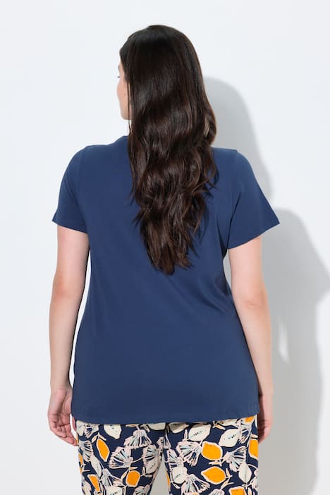 T-shirt, fruit van sierkraaltjes, ronde hals, korte mouwen, biologisch katoen