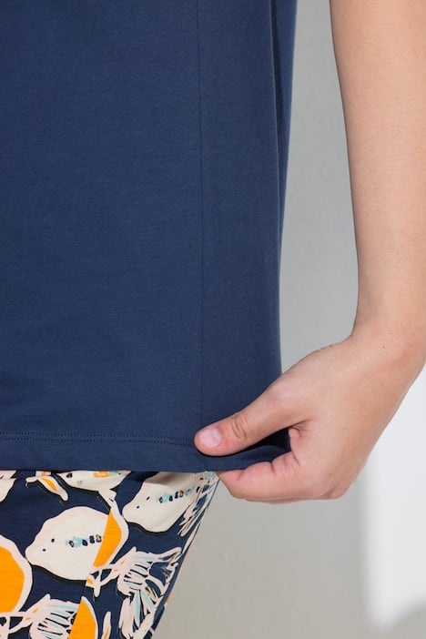 T-shirt, fruit van sierkraaltjes, ronde hals, korte mouwen, biologisch katoen