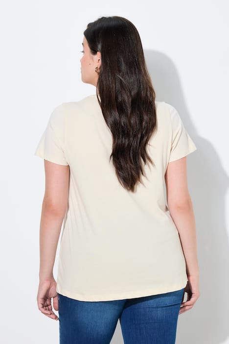 T-shirt, fruit van sierkraaltjes, ronde hals, korte mouwen, biologisch katoen