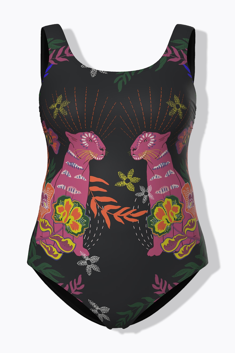 Badeanzug, Katzen, ohne Softcups, Rundhalsausschnitt