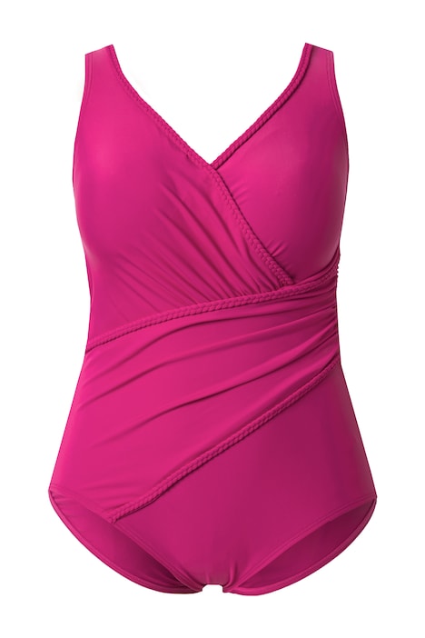 Drapované plavky s paspulkami, měkké košíčky