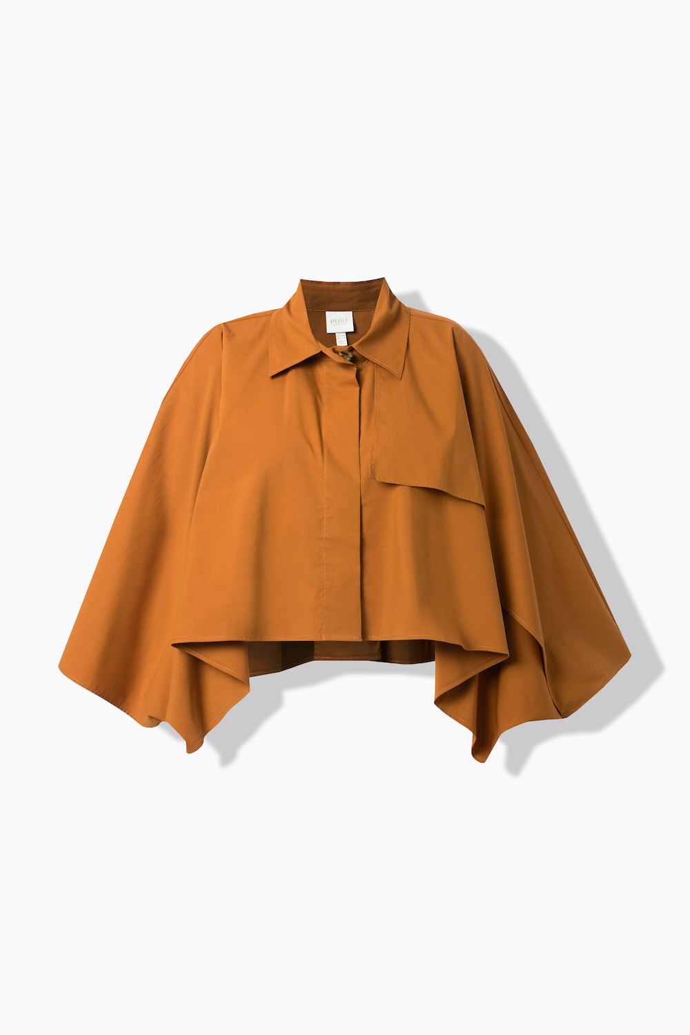 Stora storlekar Jacka, Dam, orange, storlek: 3=58-64, Bomull, Ulla Popken