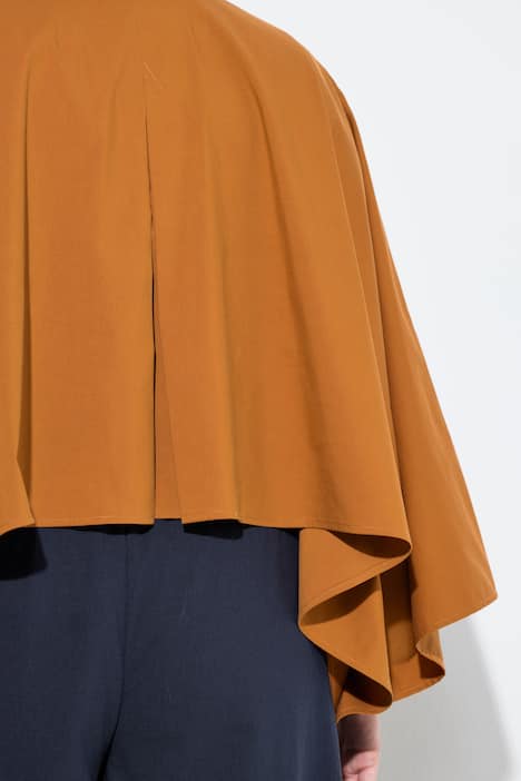 Jacke, kurze, weite Trenchoptik, Hemdkragen, Flügelarm