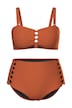 Bikiny, pruhy s výřezy, měkké košíčky, nastavitelná ramínka podprsenky