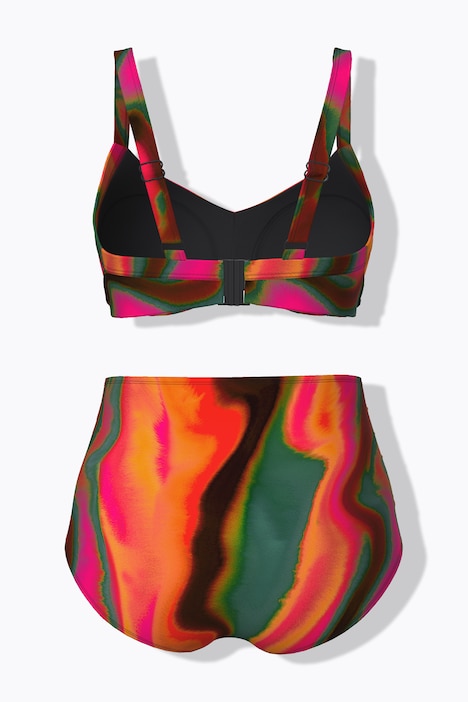 Bikini, Farbverlauf, Softcups, drapiert, recycelt