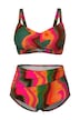 Bikiny, barevný přechod, měkké košíčky, drapované, z recyklovaného materiálu