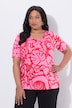 T-shirt, grafische print, A-lijn, V-hals, korte mouwen