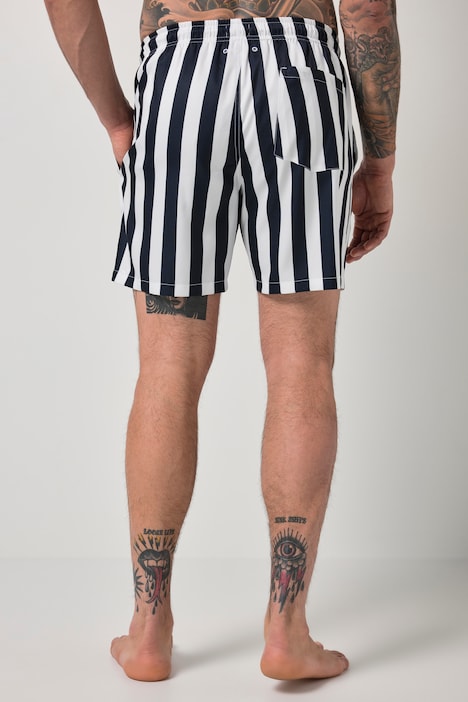 Badeshorts FLEXNAMIC®, Beachwear, Streifen, Elastikbund, Verstaubeutelbis Gr. 8 XL