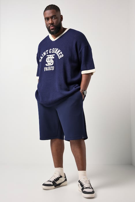 Bermuda STHUGE en molleton Interlock, coupe plus large - jusqu'au 8 XL