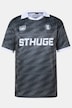 STHUGE Poloshirt, Halbarm, oversized, Leicht-Jersey, Muster, ohne Knöpfe, bis 8 XL