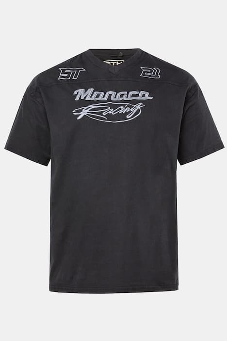 T-shirt STHUGE, rękaw 1/2, oversize, haft na piersi, styl vintage, do roz. 8 XL