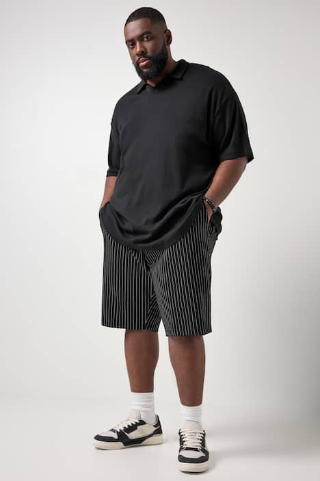 STHUGE Poloshirt, Halbarm, FLEXLASTIC®, oversized, Rippjersey, bis 8 XL