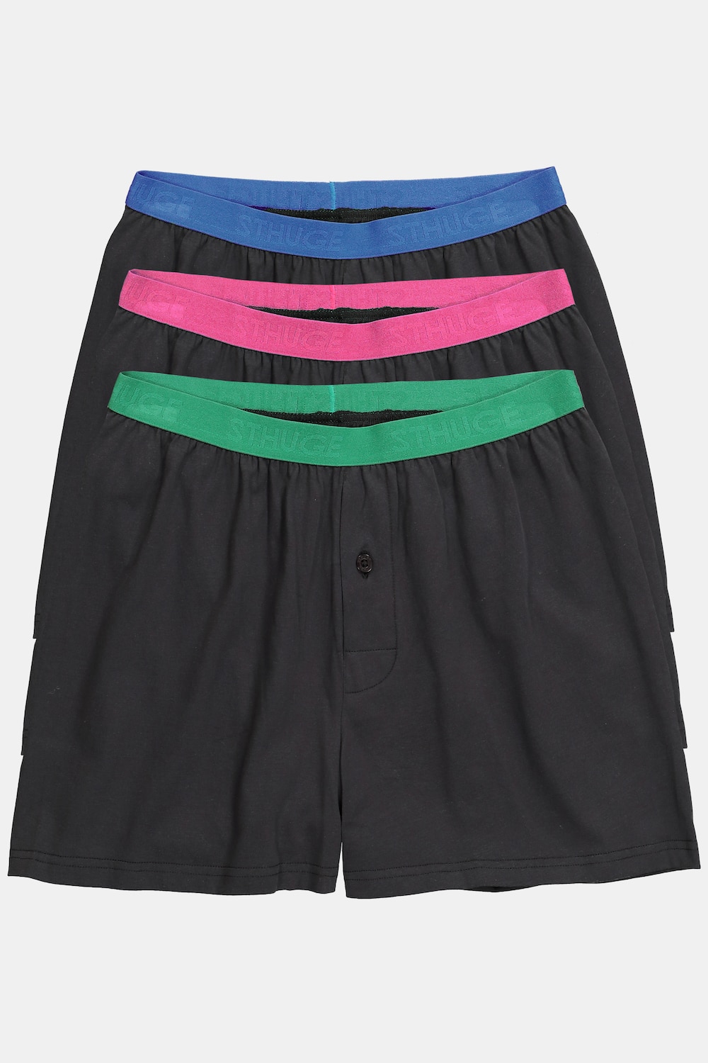 STHUGE Boxershorts, FLEXLASTIC®, OEKO-TEX, 3er-Pack, Unterhose, bis 8XL