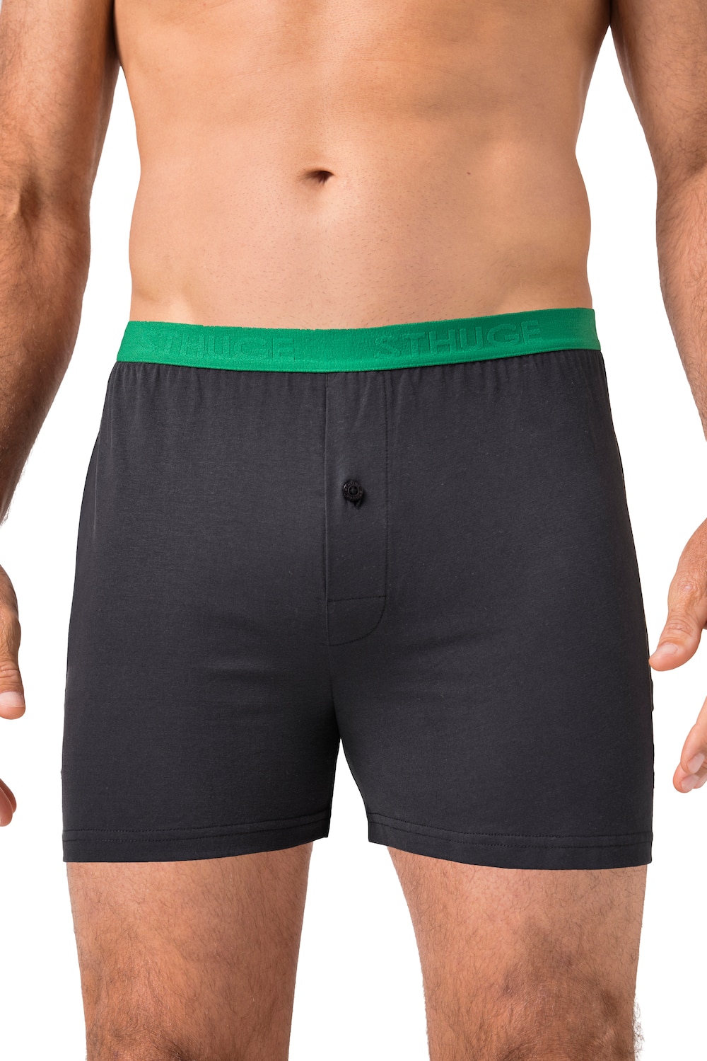 Stora storlekar Boxershorts, Her, svart, storlek: 3XL, Bomull, STHUGE