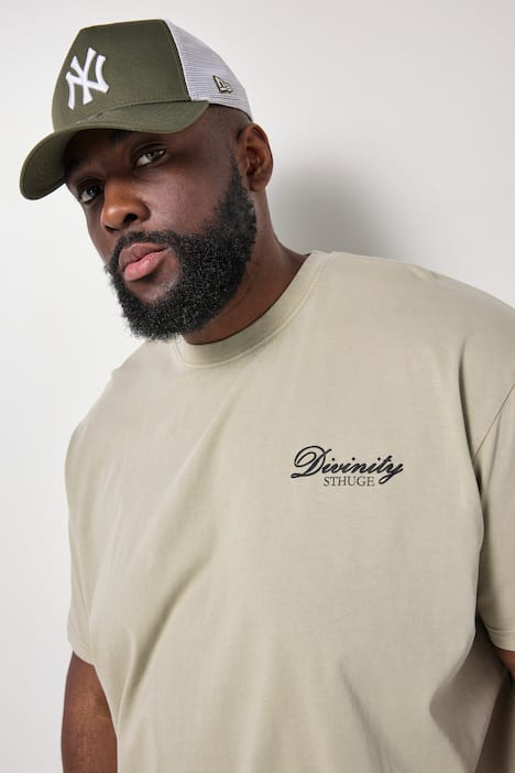 STHUGE T-Shirt, Halbarm, oversized, Rückenprint, Vintage Look, bis 8 XL