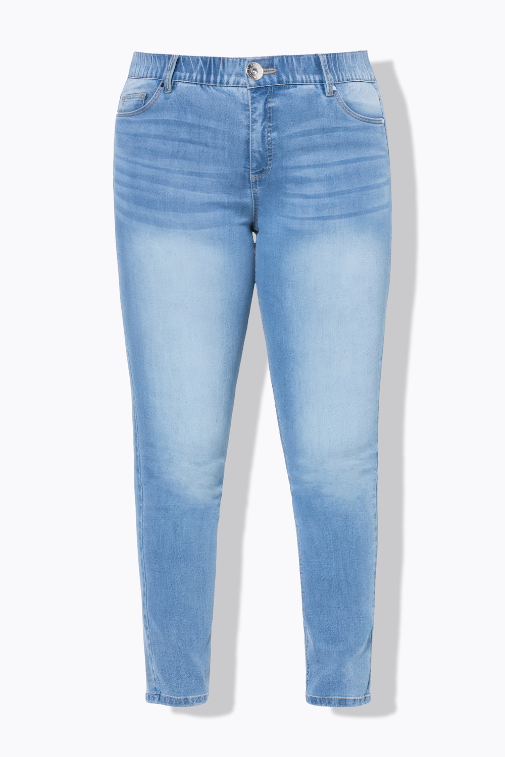 Stora storlekar Skinny-jeans, Dam, blå, storlek: 46, Bomull/Polyester/Viskos, Studio Untold