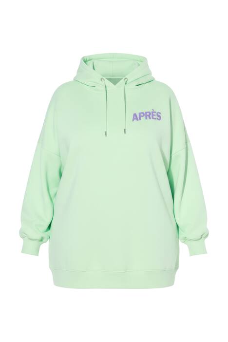 Mikina s kapucí, oversize, potisk