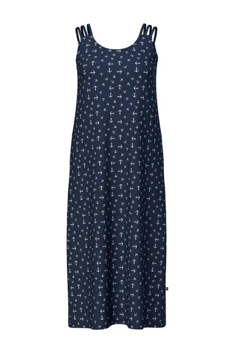 noční košile, vzor kotvy, kulatý výstřih, bez rukávů