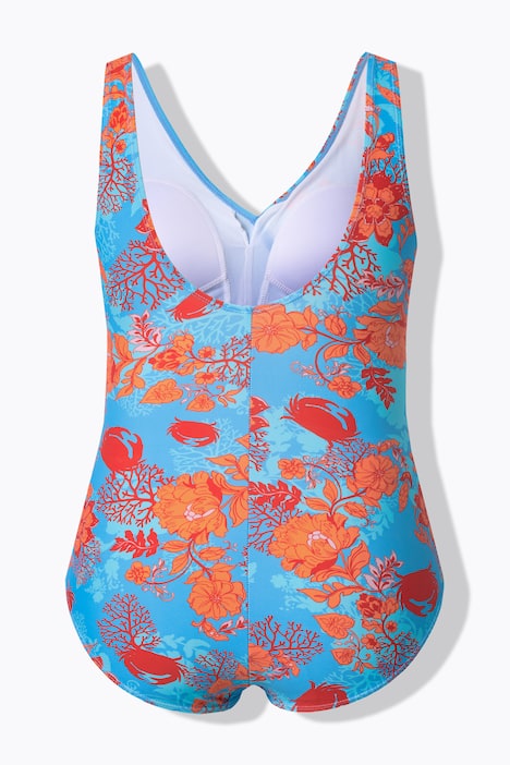 Badeanzug, Wickeleffekt, Softcups, Zierschnalle