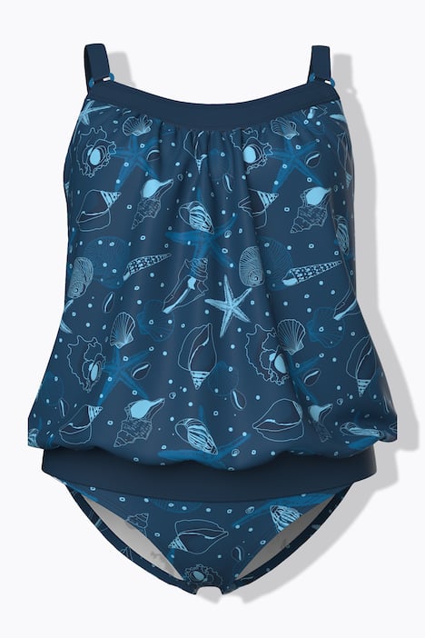 Tankini, muszle, miękkie miseczki, regulowane ramiączka