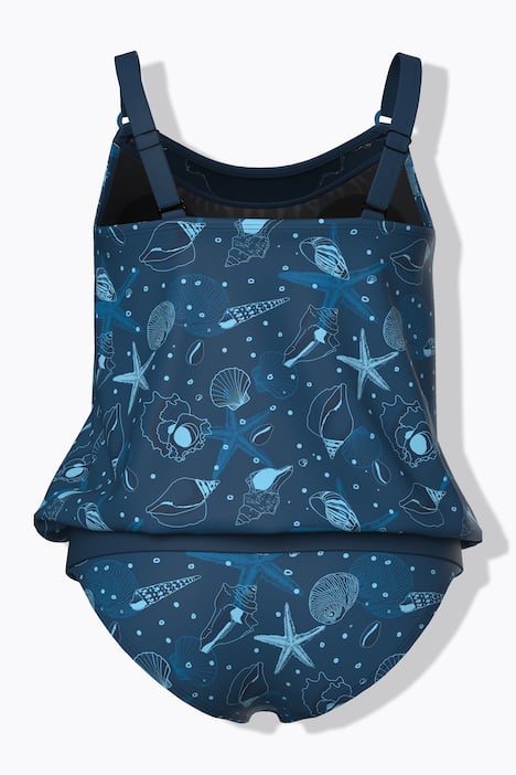 Tankini, muszle, miękkie miseczki, regulowane ramiączka