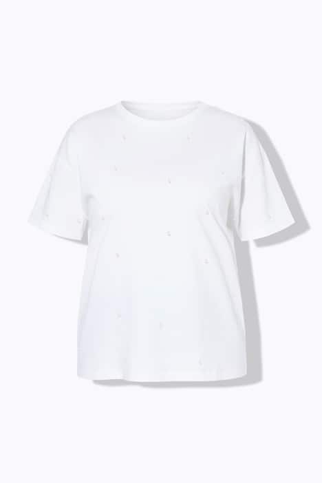 T-Shirt, Zierperlen, Halbarm
