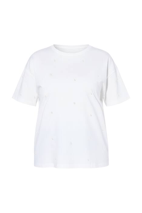 Tričko, ozdobné perly, krátké rukávy