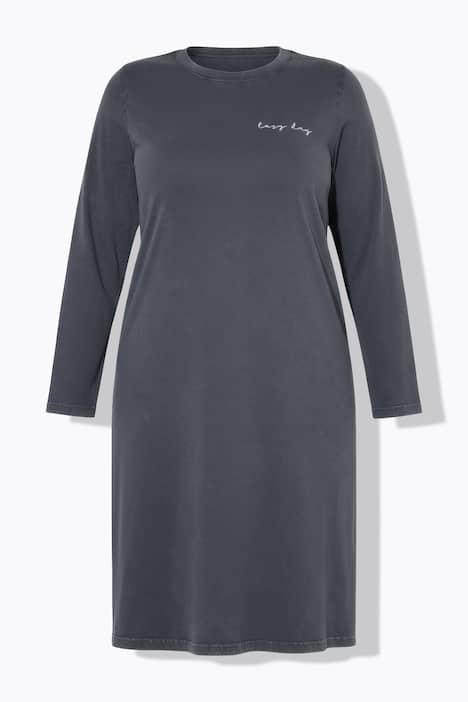 Jerseykleid, A-Line, Midilänge, Prints vorne und groß hinten