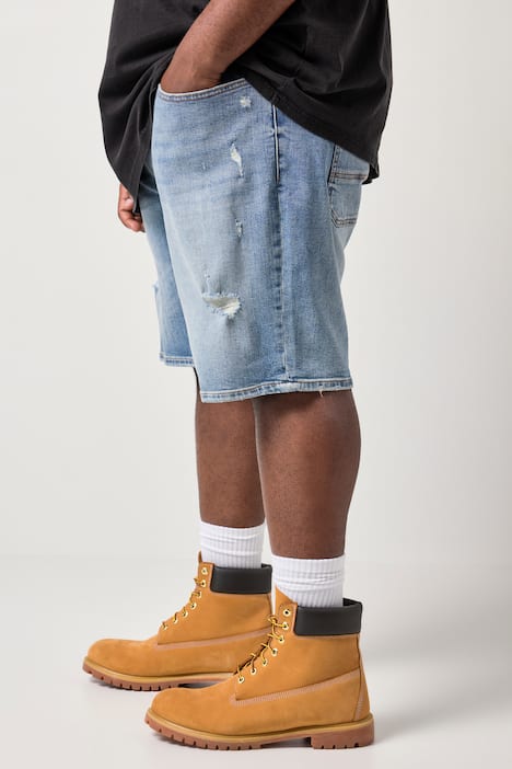 STHUGE Jeans-Bermuda Bauchfit, 5-Pocket, Baggy Fit, bis Gr. 72