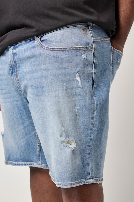 STHUGE Jeans-Bermuda Bauchfit, 5-Pocket, Baggy Fit, bis Gr. 72