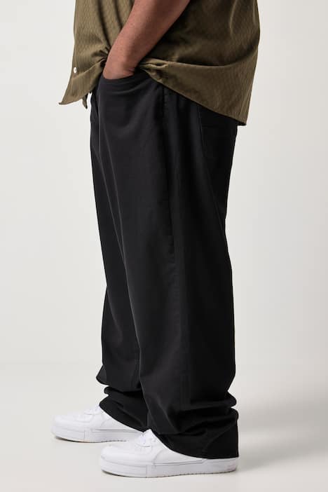 STHUGE Hose, extra weiter Baggy Fit, Twill, 5-Pocket, bis 72