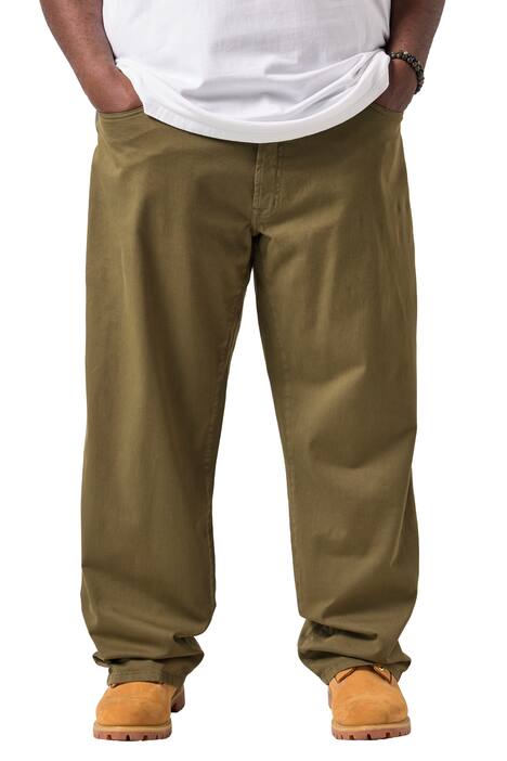 Kalhoty STHUGE, extra široký Baggy střih, kepr, 5 kapes, do velikosti 72