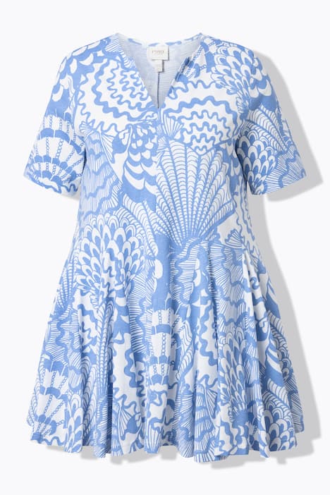 Eco Cotton Shell Print Knit Tunic