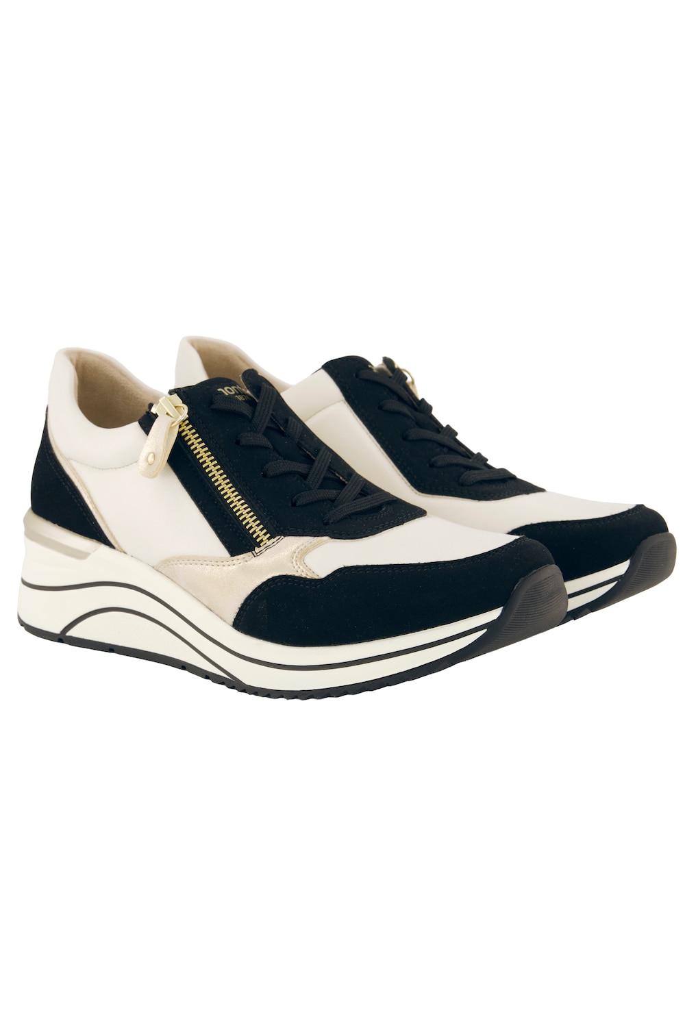 Stora storlekar Sneakers Remonte, Dam, svart, storlek: 39, Syntetfibrer/Annat, Ulla Popken