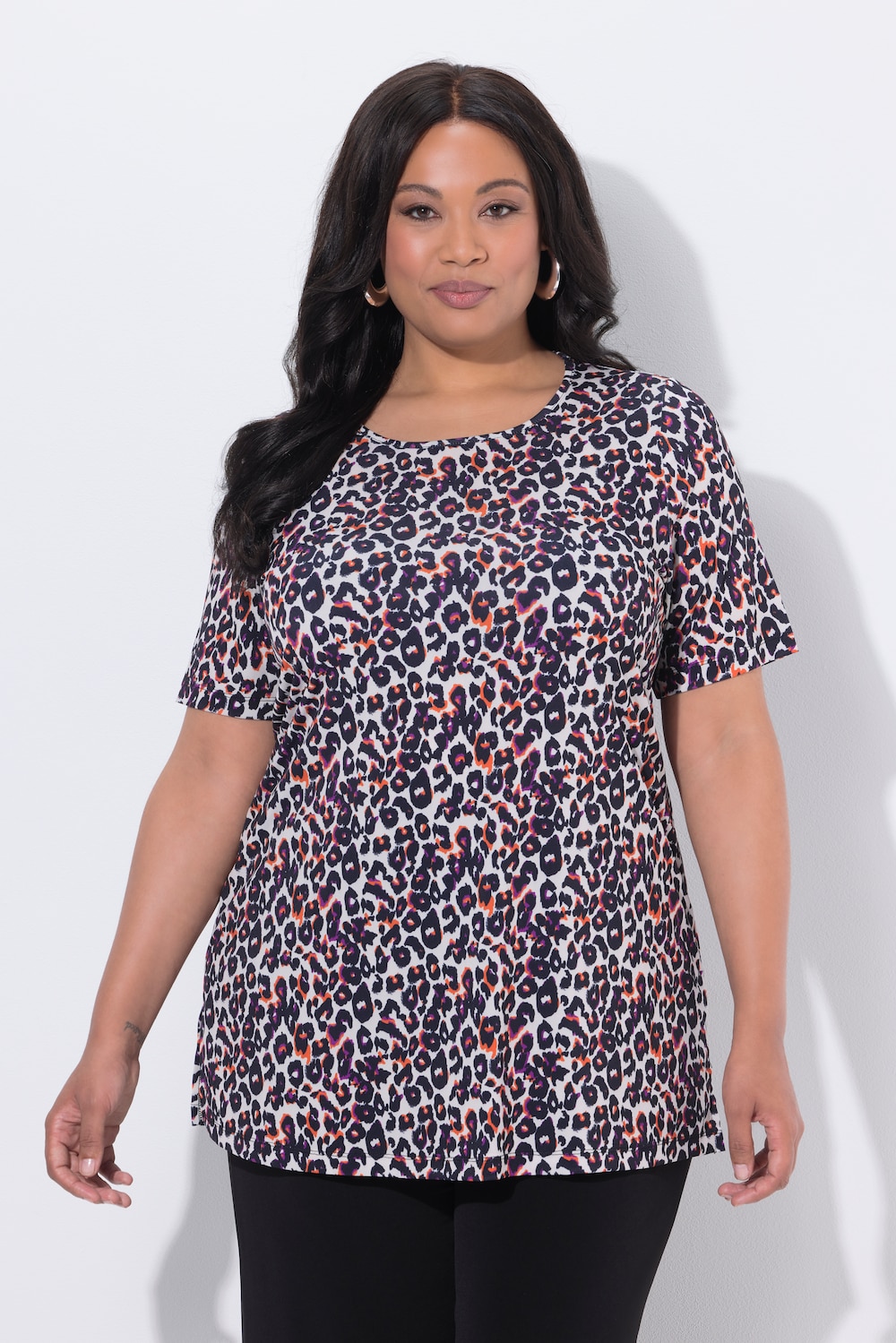 Große Größen Longshirt, Damen, beige, Größe: 54/56, Polyester, Ulla Popken