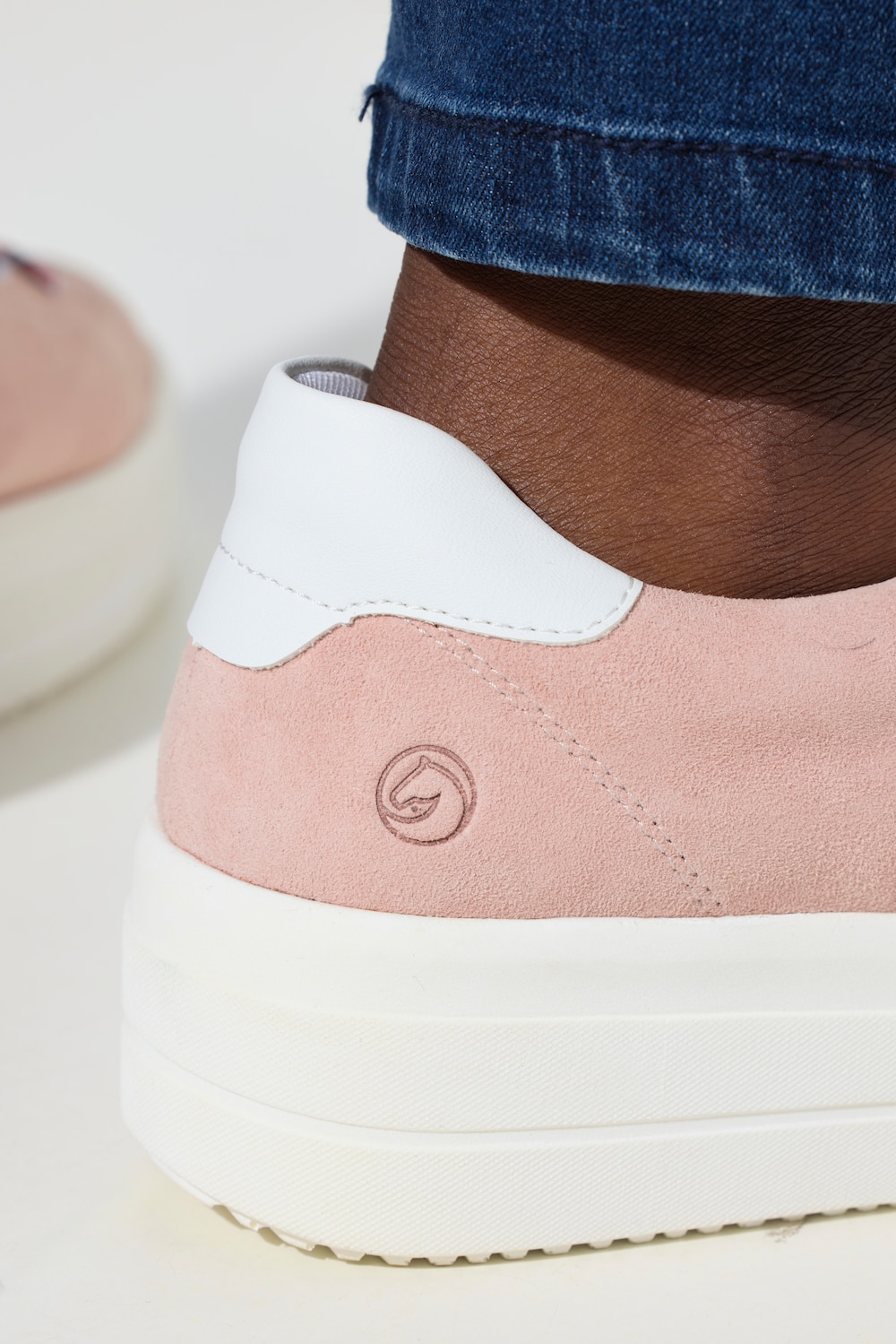 Stora storlekar Skinnsneakers Remonte, Dam, rosa, storlek: 38, Läder/Annat/Syntetfibrer, Ulla Popken