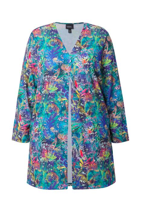 Žerzejová bunda, A střih, výstřih do V, dlouhé rukávy