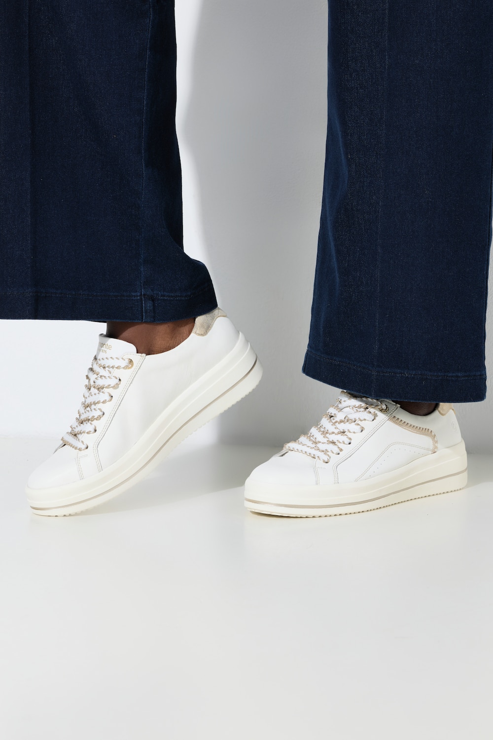 Remonte leren sneaker, uitneembaar voetbed, wijdte G