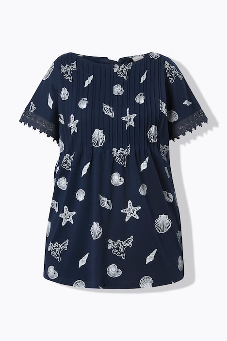 T-shirt, biesjes, boothals, mouwloos, biologisch katoen